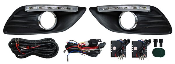 PARRILLA FOCUS 09-11 P/FARO NIEBLA C/LEDS JGO 892 *****