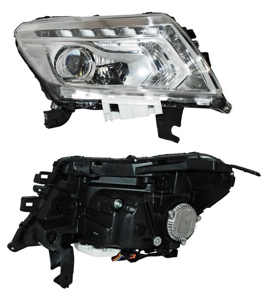 FARO NISSAN PU NP300/ FRONTIER 16-20 FONDO CROMADO LEDS TYC1 DER MCH ODC058