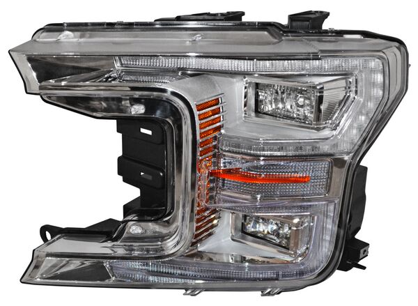 FARO FORD PU 18-20 FONDO CROMADO LEDS TYC2 IZQ