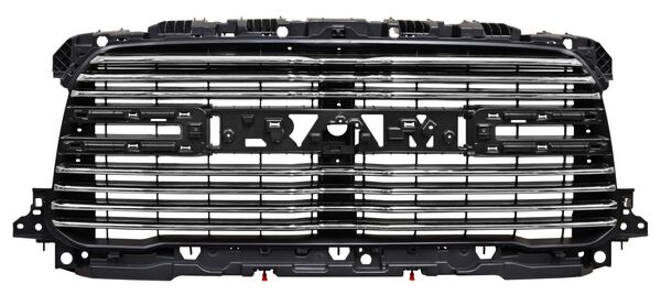 PARRILLA DODGE PU 19-24 RAM 2500/3500 NEGRA C/MOLD CROM LINEAS
